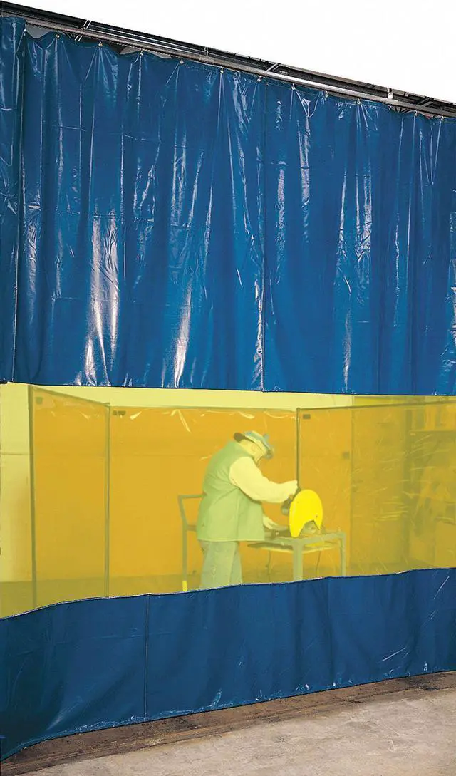 Main image of STEINER AWY88 Welding Curtain Wall, Vinyl Laminated Polyester, 8 ft. W., 8 ft.