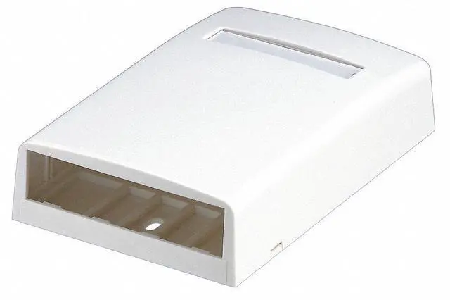 Main image of PANDUIT CBX4EI-AY Surface Mount Box,Mini Com,4 Port,Ivory
