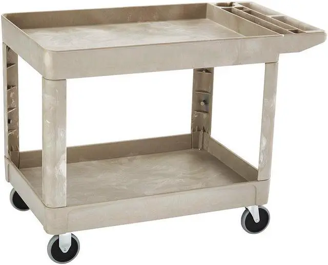 Main image of RUBBERMAID COMMERCIAL FG452089BEIG Utility Cart with Deep Lipped Plastic
