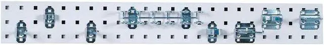 Main image of Steel Pegboard Strip Kit with 35 lb. Load Capacity, 4-1/2"H x 36"W, White, 1 EA