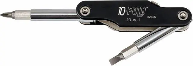 Main image of KLEIN TOOLS 32535 10-Fold 10-in-1 Multi-Bit Screwdriver/Nut Driver