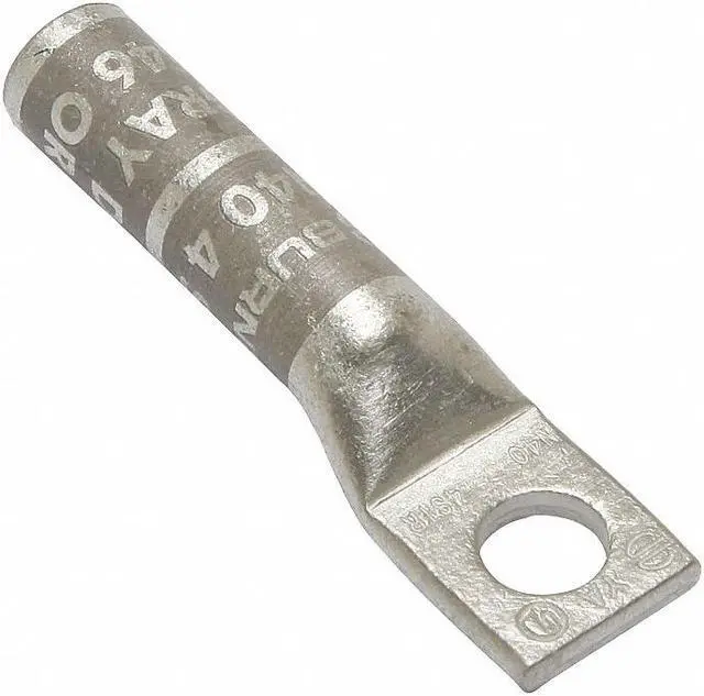 Alt view image 3 of 3 - Long Barrel CU Lug, 1 HOle, 4 AWG