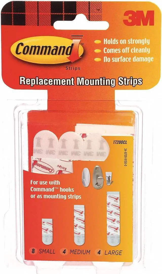 Alt view image 3 of 8 - 3M Command Wht Refill Strip 17200ES Unit: EACH - OEM
