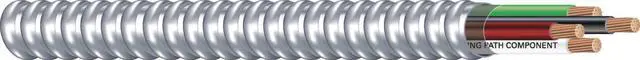 Alt view image 2 of 2 - SOUTHWIRE 69115423 12 AWG 3 Conductor Stranded Metal Clad 600V 100 ft. SLVR