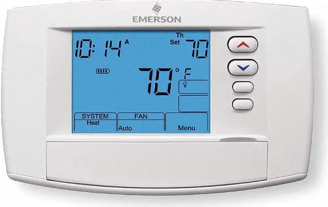 Alt view image 2 of 2 - EMERSON 1F95-0680 Blue Series 6 Touchscreen Thermostats , 7, 5-1-1 Programs, 4