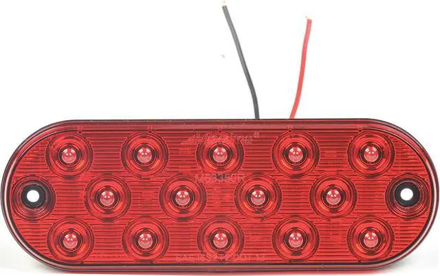 Alt view image 2 of 6 - MAXXIMA M63350R Stop/Turn/Tail Light,Oval,Red,6-1/2" L