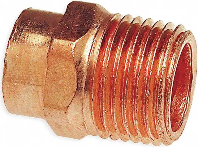 Alt view image 3 of 3 - NIBCO 604R 1/2x1 1/2" NOM C x 1" MNPT Copper Reducing Adapter
