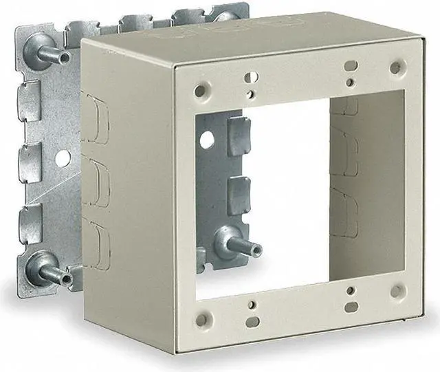 Alt view image 3 of 3 - HUBBELL WIRING DEVICE-KELLEMS HBL57442IVA Switch and Receptacle Box,Ivory