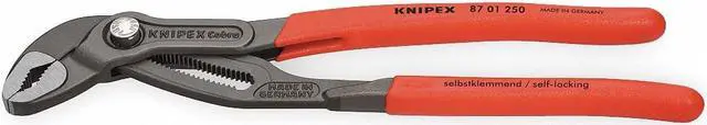 Alt view image 5 of 7 - KNIPEX 87 01 250 SBA 10 in V-Jaw Water Pump Plier Serrated, Plastic Grip