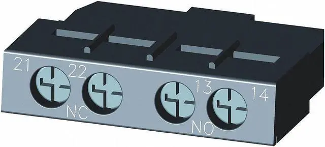 Alt view image 2 of 3 - SIEMENS 3RV29011E Transverse Contact Block For 3RV2,1NC/NO