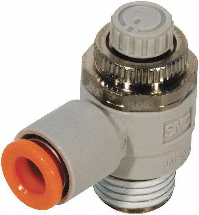 Alt view image 2 of 3 - SMC AS2201F-N01-07S Speed Control Valve,1/4 In Tube,1/8 In