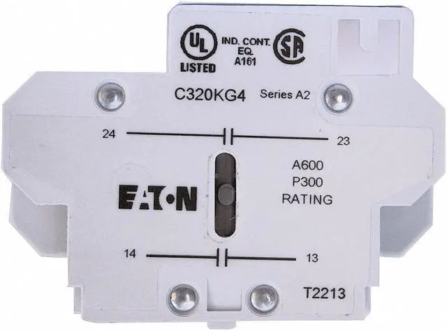 Alt view image 2 of 2 - EATON C320KG4 Cutler-Hammer Aux Contact Block,2NO,10A