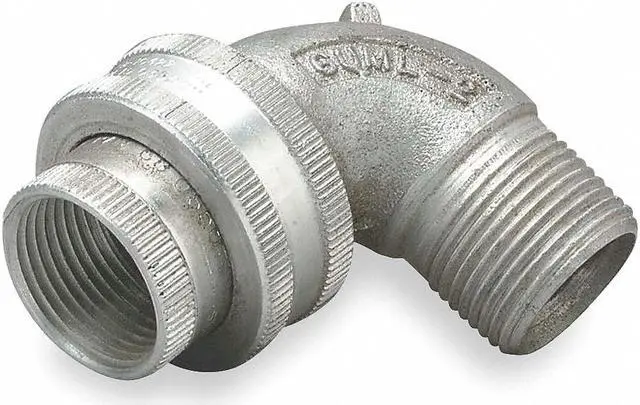 Alt view image 3 of 3 - HUBBELL KILLARK GUML-2WW IMC Union, 3/4 in, Threaded, Aluminum, Plain, Gray