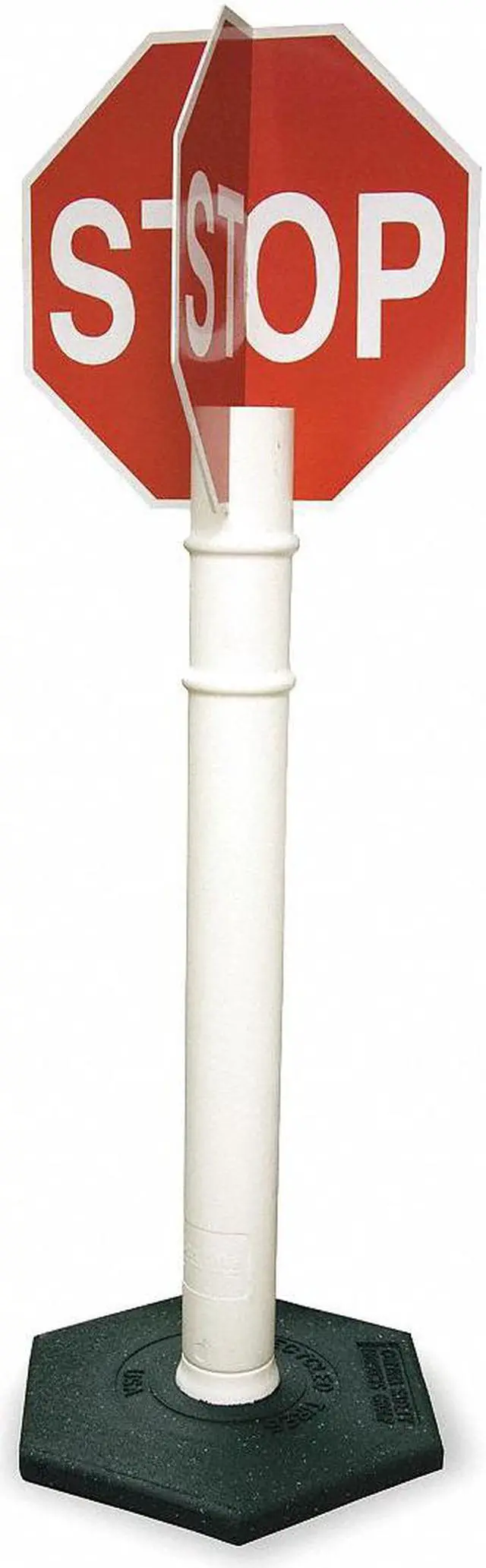 Main image of CORTINA SAFETY PRODUCTS 03-747QD Stop Sign, 56" Height, 11" Width, Plastic,