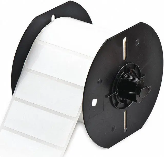 Main image of BRADY B33-18-423 Label Roll, White, Labels/Roll: 1500