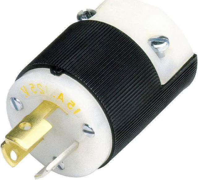 Main image of HUBBELL WIRING DEVICE-KELLEMS HBL4570C Locking Plug, L6-15P, 15 A, 250V AC,