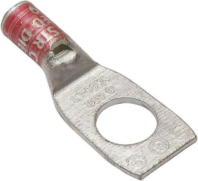 Alt view image 2 of 2 - BURNDY YA8CL3BOX One-Hole Compression Lug, 8 AWG Max, 3/8 in Stud, Short