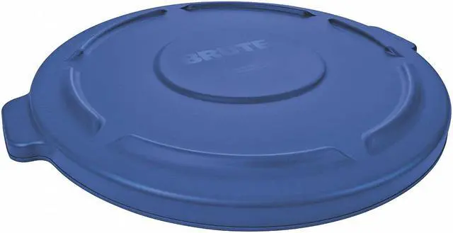 Alt view image 2 of 6 - RUBBERMAID FG263100BLUE Brute Round Blue Trash Can