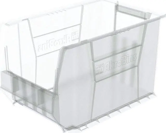 Alt view image 2 of 3 - AKRO-MILS 30282SCLAR Clear Super Size Bin, 20"L x 12-3/8"W x 12"H