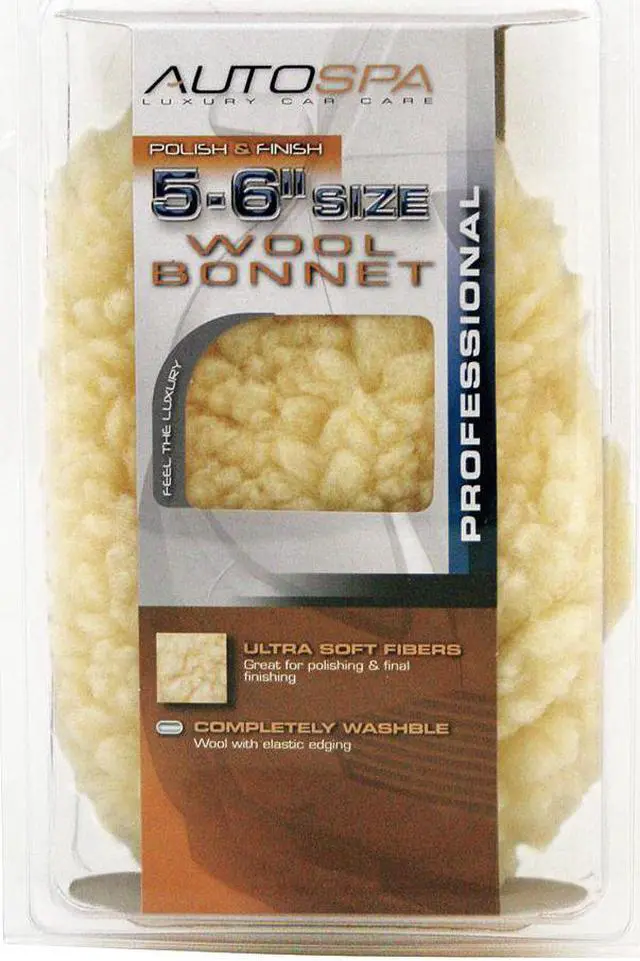 Main image of CARRAND 40403AS Polishing Bonnet,5 to 6 In.,Wool