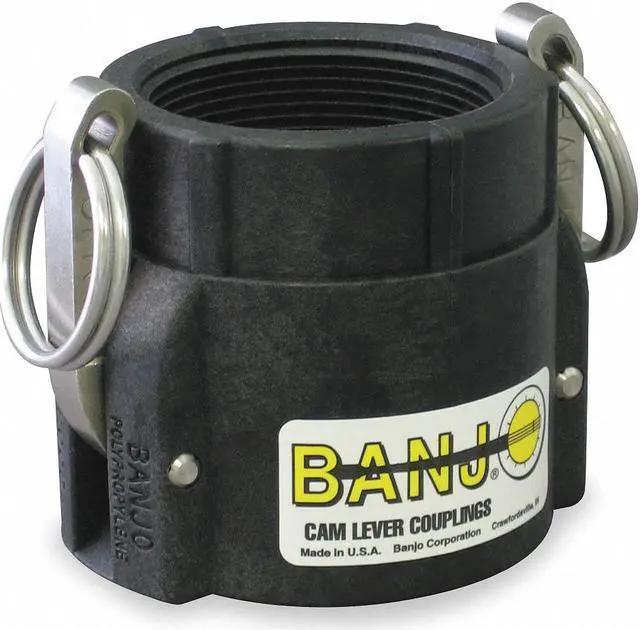 Alt view image 2 of 5 - BANJO 200D Cam & Groove Coupling, Type D, 2 in Coupling, 2 in Hose Fitting, 2