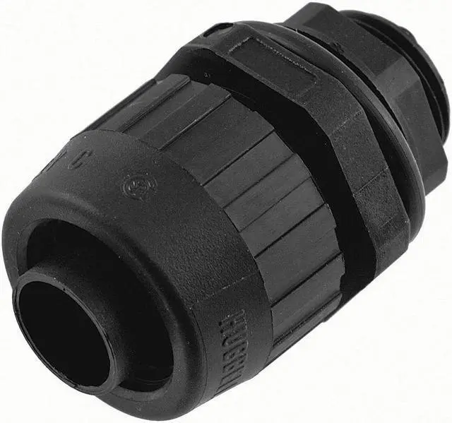 Main image of HUBBELL WIRING DEVICE-KELLEMS P050NBKA Conduit Fitting Connector, 1/2 in,