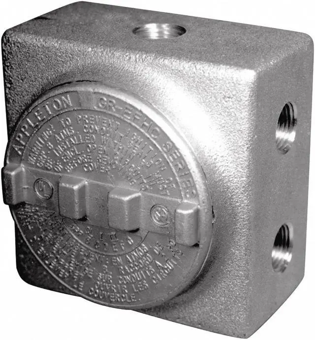 Alt view image 4 of 4 - APPLETON ELECTRIC GRSS75 Conduit Outlet Body,7 Hub,3/4 In.