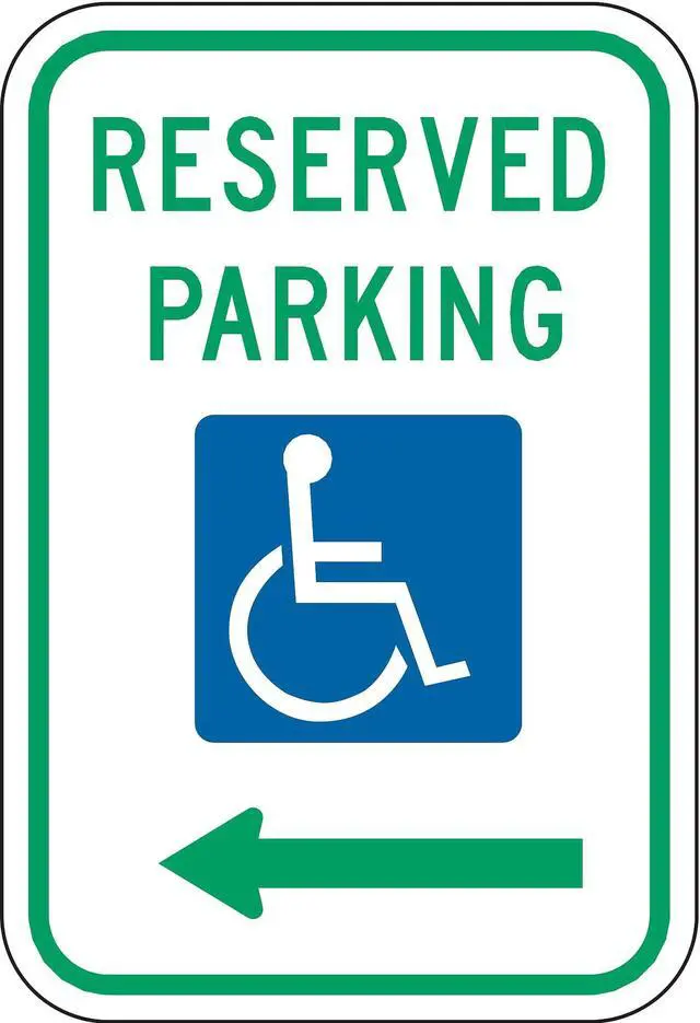 Main image of LYLE R7-8L-12HA Reserved Parking Parking Sign,18" x 12, R7-8L-12HA