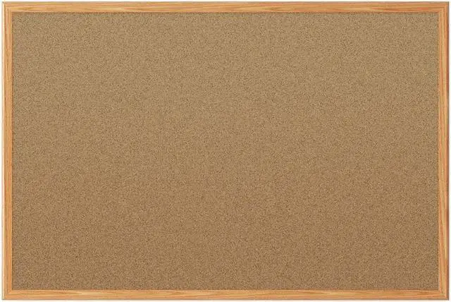 Main image of Mead Bulletin Board, 36 in. H, 48 in. W, Oak  Includes Mounting Hardware 85367