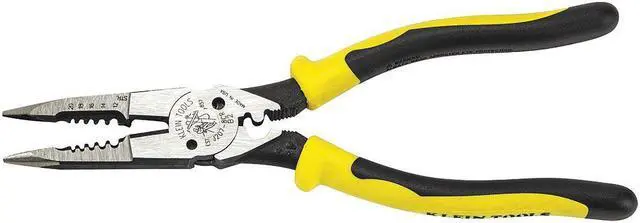 Alt view image 2 of 10 - KLEIN TOOLS J2078CR All Purpose Pliers w/Crimper,8-3/8 in. L G2427148