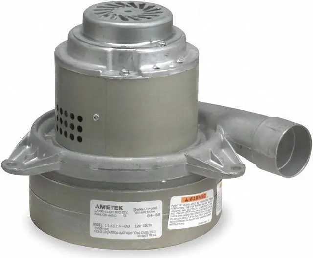 Main image of AMETEK LAMB 116136-00 Vacuum Mtr/Blwr,Tangential,3 Stge,1 Spd