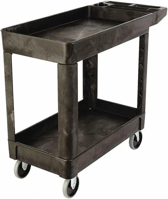 Main image of RUBBERMAID FG450089BLA High Density Structural Foam Utility Cart with Deep