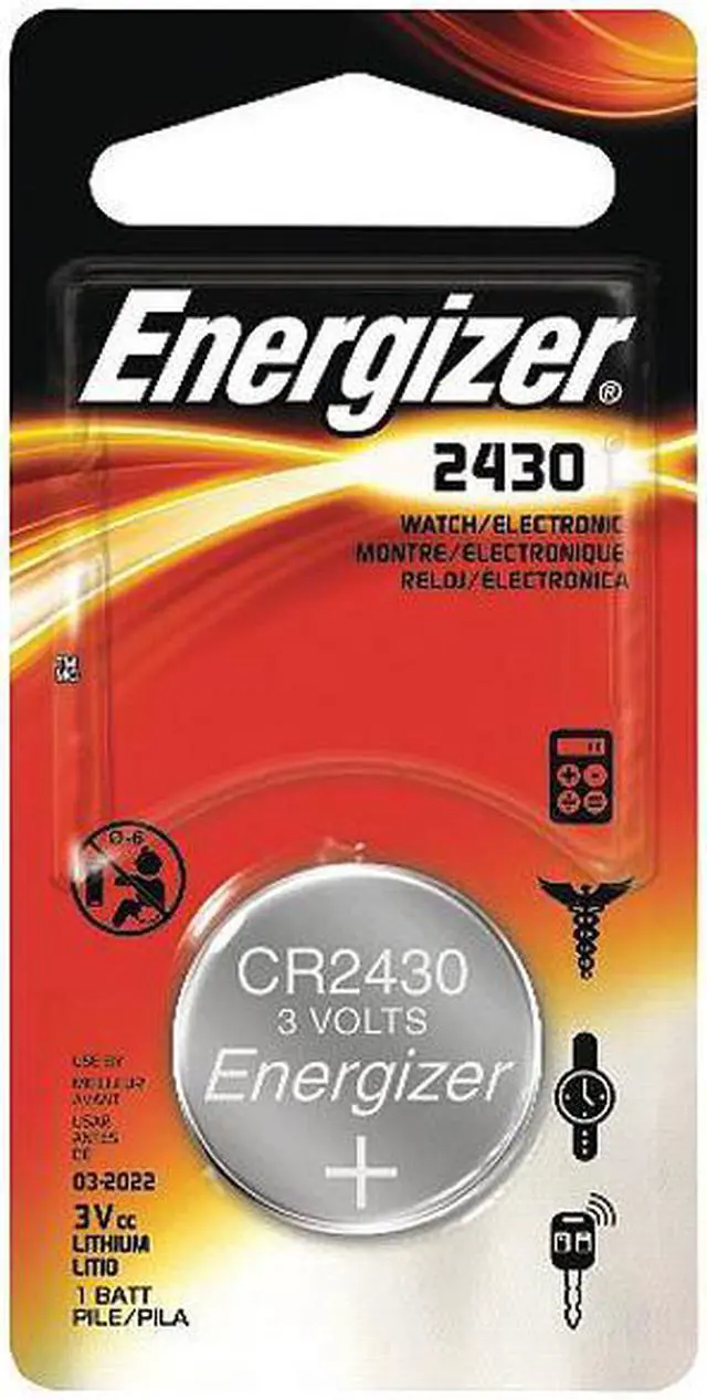 Alt view image 5 of 12 - ENERGIZER ECR2430BP Coin Cell,2430,3V