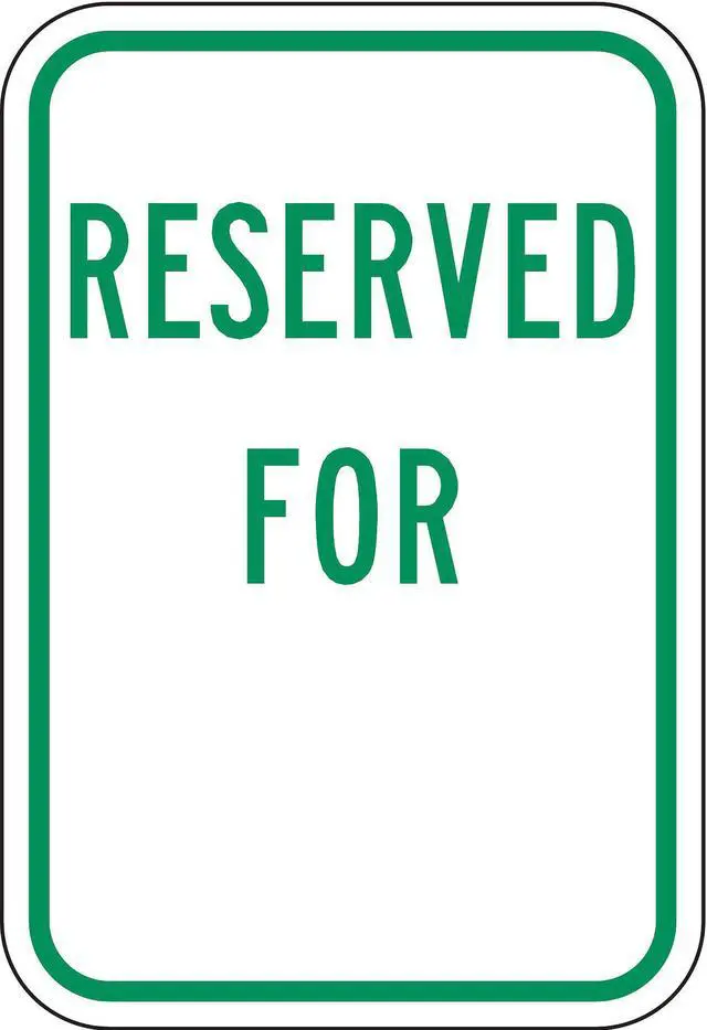 Main image of LYLE RP-999-12HA Reserved Parking Sign,18" x 12, RP-999-12HA