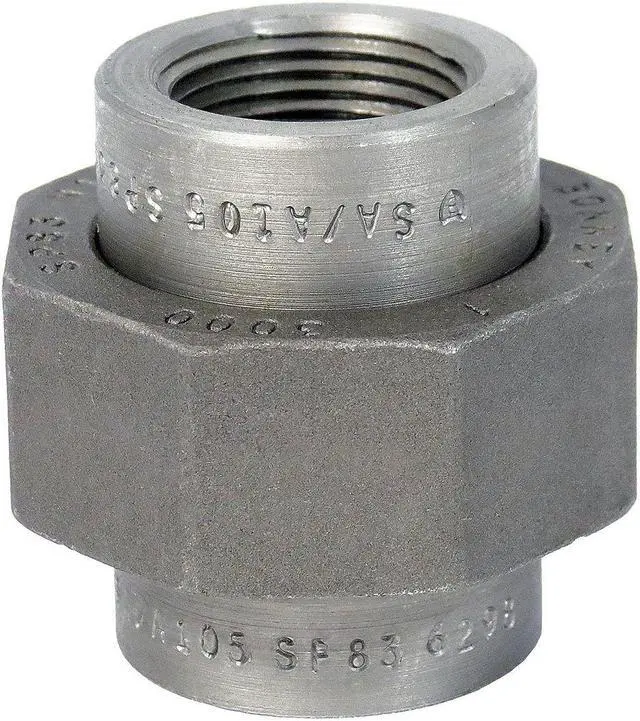 Alt view image 2 of 2 - ANVIL 0361530603 Union Threaded Union, 1" Pipe, FNPT, Black Forged Steel, Class