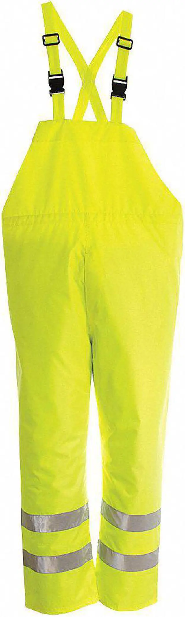 Main image of VIKING D6323PG-XL Hi-Visibility Rain Bib Pants, Polyester, Polyurethane, 32 1/2