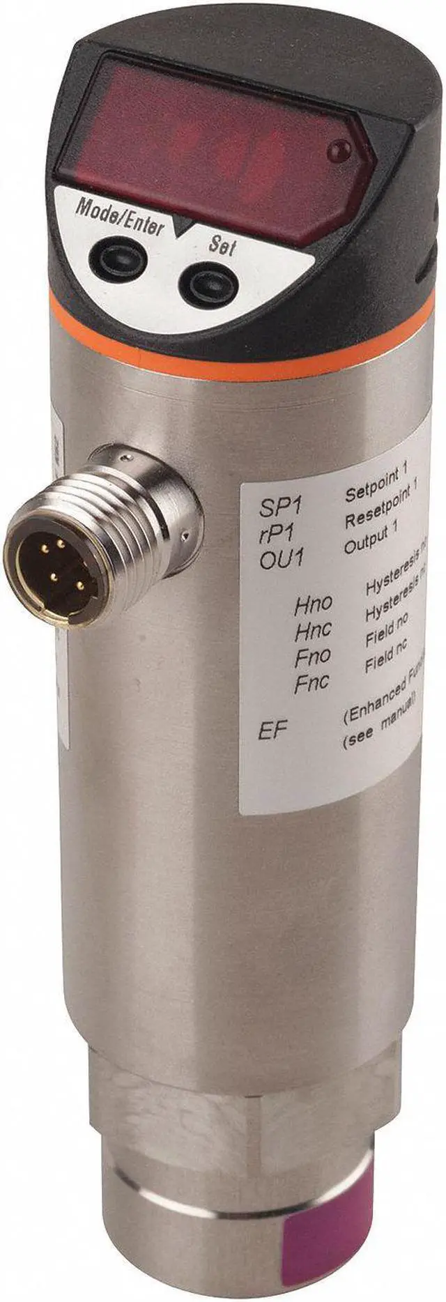 Main image of IFM PN4223 Pressure Switch, Standard, SPST, 1/4 in NPT, 0 to 363 psi Range,