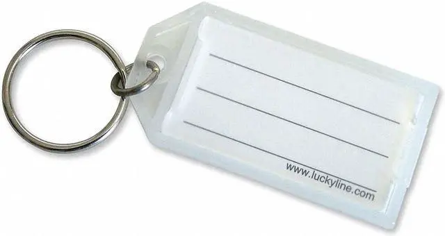 Alt view image 3 of 4 - 10 Pack Lucky Line Plastic Id Tag With Key Ring National Brand Alternative