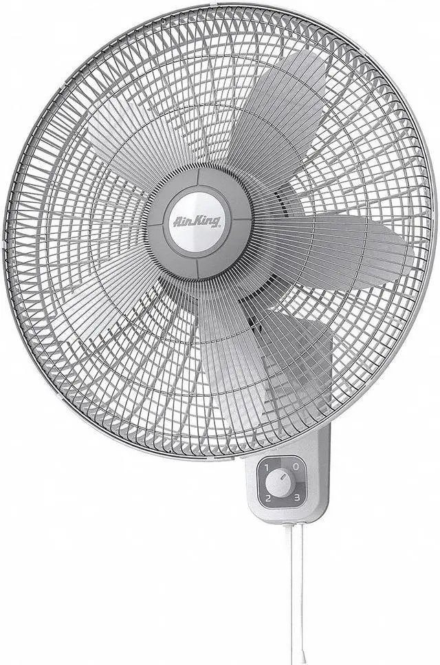 Alt view image 2 of 5 - AIR KING 9018 18" Wall Mount Fan, Oscillating, 3 Speed, 120v