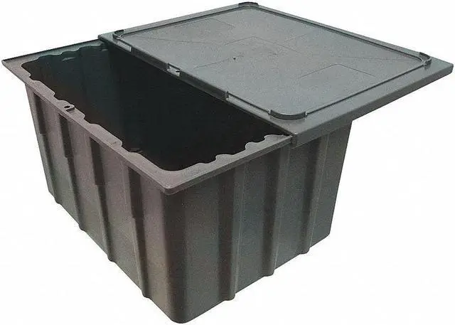 Alt view image 2 of 2 - CORTECH 3825 Gray Property Storage Container 23 in x 17 1/4 in x 8 1/2 in H, 1