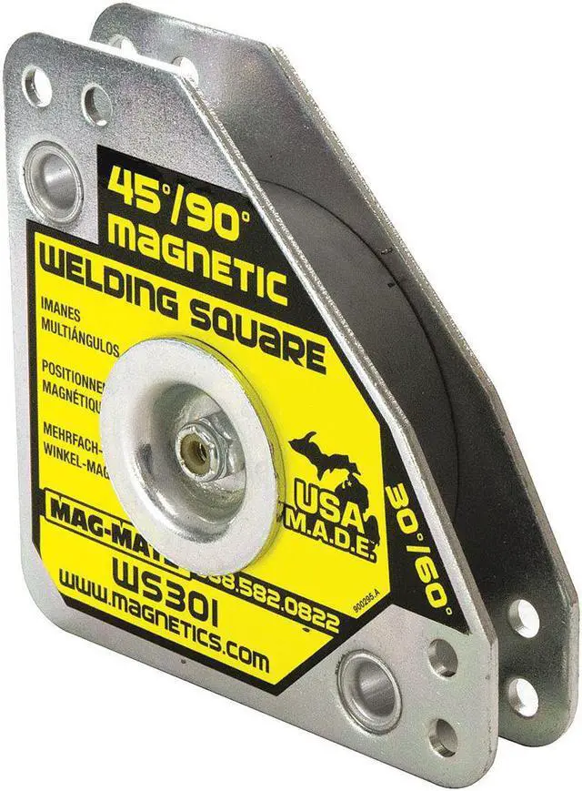 Main image of Mag-mate Magnetic Welding Square, 3-3/4in.L, 60 lb. Silver  Ceramic WS301AX3