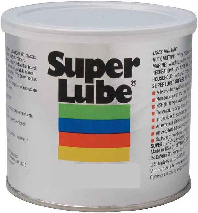 Main image of SUPER LUBE 91016 400g Translucent White Silicone Di-Electric Grease Can