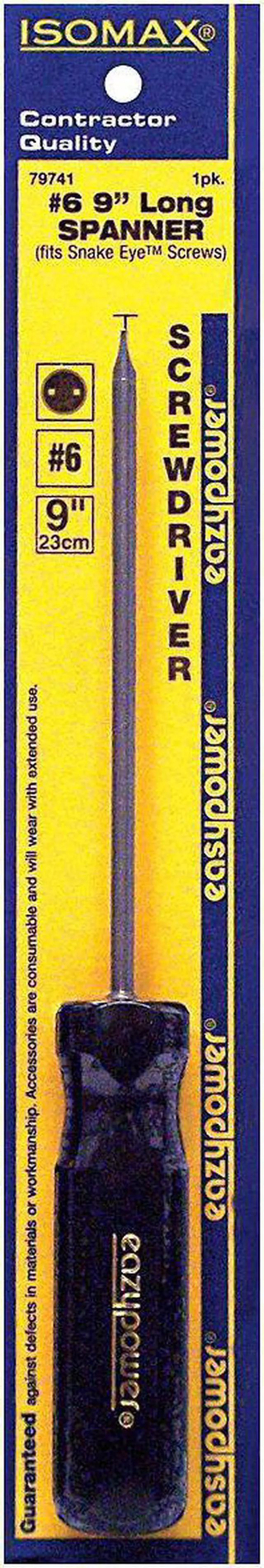 Alt view image 2 of 2 - EAZYPOWER 79741 Tamper Resistant Spanner Screwdriver #6 Round