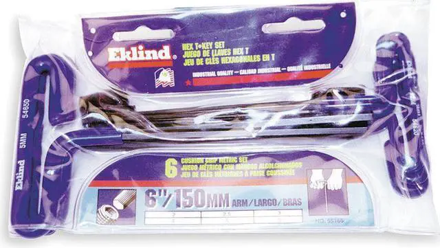 Alt view image 4 of 4 - EKLIND 55198 8 Piece Metric T-Shape Hex Key Set, 55198