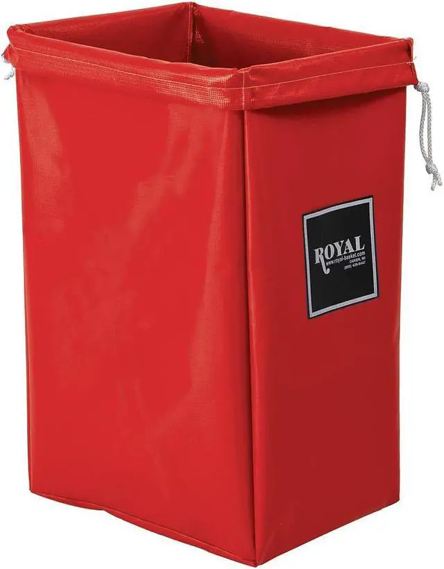 Alt view image 2 of 2 - ROYAL BASKET TRUCK G00-RRX-HBN Hamper Bag,30 gal,Red Vinyl