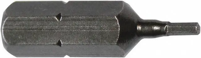 Main image of APEX TOOL GROUP 185-2MM-5PK Torsion Bit, Metric, 1/4", Hex, 2mm, 1", PK5