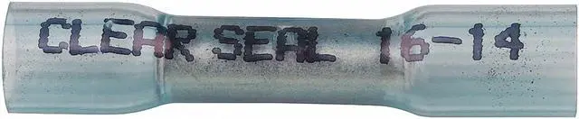 Main image of VELVAC 37330-P50 Butt Splice Wire Connector, 14 AWG Max, Blue, Nylon