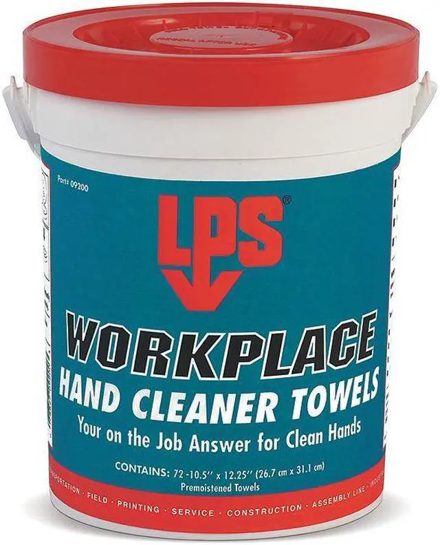 Alt view image 4 of 12 - LPS 09200 Hand Cleaning Towels, Bucket, Orange