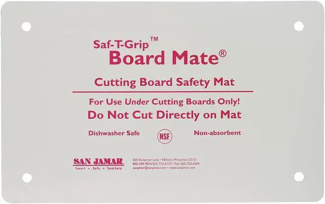 Alt view image 3 of 3 - SAN JAMAR CBM1622 Cutting Board Mat,16x22,White