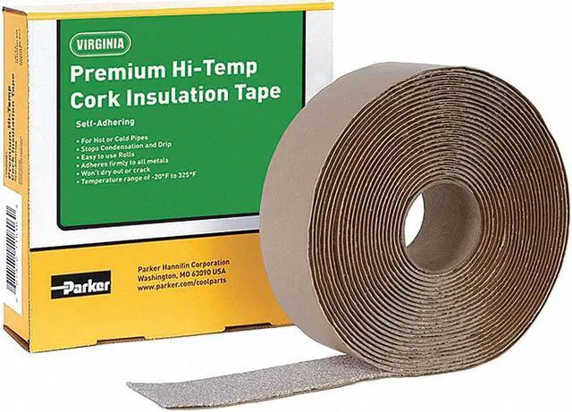 Alt view image 2 of 2 - PARKER VIRGINIA PTH1 Hi-Temp Cork Insulation Tape,Roll